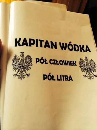 Saeglopur - @Taktyczny_Strateg: Kapitan Wódka wpisany do rejestru tajniaków pod numer...