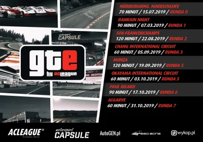 ACLeague - Uwaga rozpoczynamy oficjalne zapisy do Grand Theft Endurance by ACLeague
...