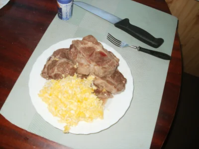 anonymous_derp - Dzisiejszy obiad: Smażona karkówka, jajecznica z 6 jaj, masło, sól.
...