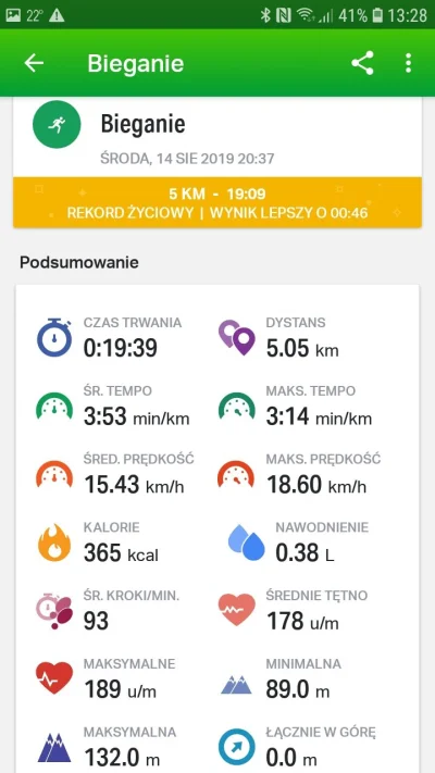 apdarw - Jakie są Wasze najlepsze wyniki w biegu na 5 km. Ja zrobiłem wczoraj życiówk...