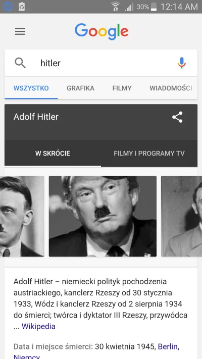 sowass - Taka perełkę znalazłem w google wpisując "hitler
"
#trump #google #nocnazmia...