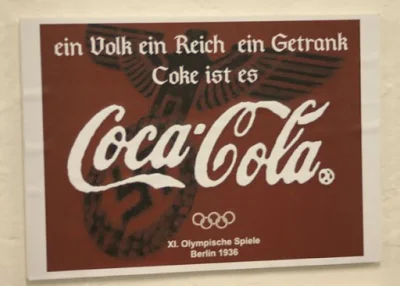 gapowicz - CocaCola była sponsorem Igrzysk Olimpijskich w 1936 r. w Berlinie. Przyjrz...
