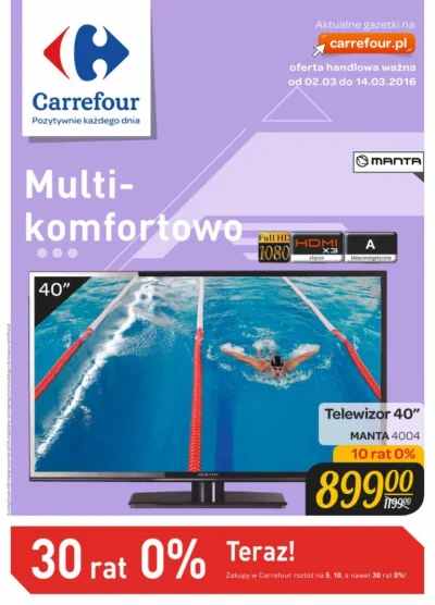 MrTukan - Mirki jakby któryś szukał tv z full HD i dobrej cenie to w Carrefour mają d...