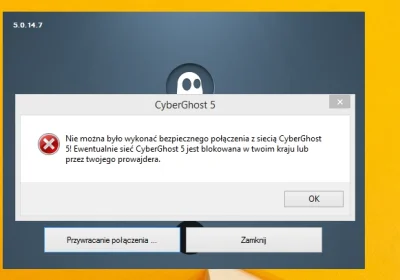 fgjse34verdfgdfg - Mam problem z #vpn a dokładnie CyberGhost5 - zainstalowałem, dział...