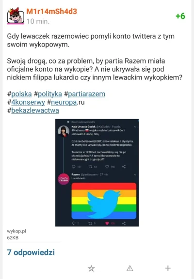 Filippa - @M1r14mSh4d3 ojoj chyba polubiłeś im tweeta ( ͡° ͜ʖ ͡°)
#polityka #bekazm1r...