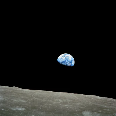 myrmekochoria - "Earthrise" fotografia wykonana przez Williama Andersa podczas Apollo...