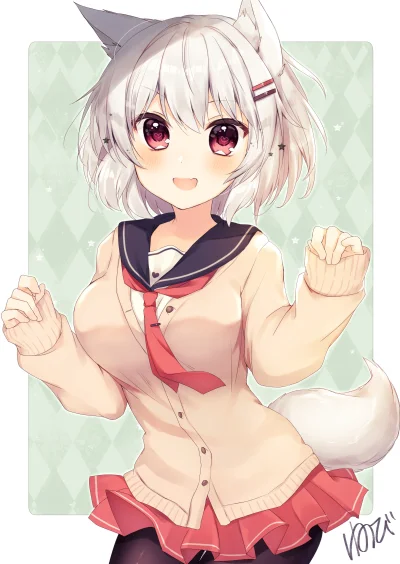 S.....z - #randomanimeshit #touhou #momijiinubashiri #kemonomimi #inumimi #redeyesale...