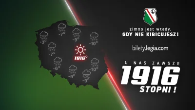 O.....9 - > Zimno jest wtedy, gdy nie kibicujesz!
 Jutro dla wszystkich kibiców darmo...