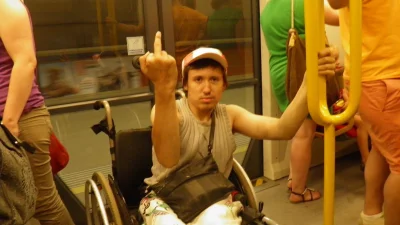 mlody_sarmata - Może i jestem niepełnosprawny, ale wcale nie czuje się gorszy 

#poka...
