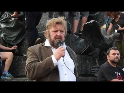talk-show - ACTA2 - poseł Stanisław Żółtek (KNP) na manifestacji w Krakowie - 29.06.2...