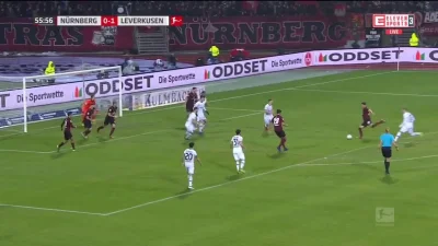 nieodkryty_talent - Nuernberg [1]:1 Bayer Leverkusen - Georg Margreitter
#mecz #golg...