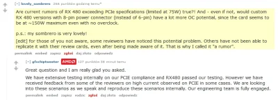 panczekolady - Tom's Hardware donosi, że RX 480 łamie standard PCIe. Redaktorzy stwie...
