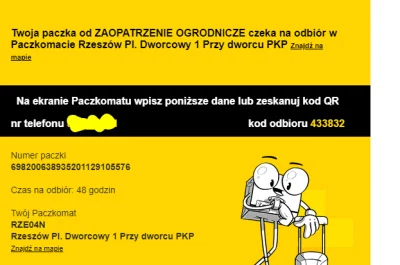 habib - @fishchip: na maila numer telefonu i kod odbioru przychodzi