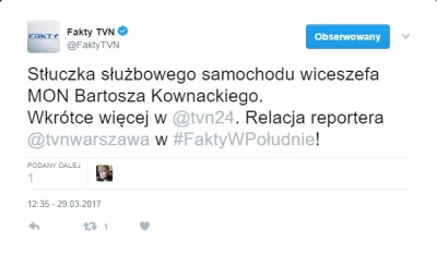 elKoyote - #bekazpisu
Kolejne rozbite BMW. Z MON. Śpieszyło się, więc z drogi śledzi...