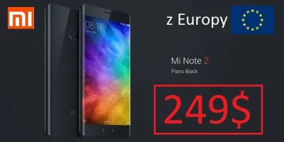 sebekss - Tylko 249$ za telefon Xiaomi Mi Note 2 4/64 GB ze Snapdragonem 821 z wysyłk...