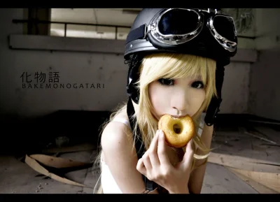 lmao - #randomanimeshit #monogatari #shinobu #shinobuoshino #cosplay