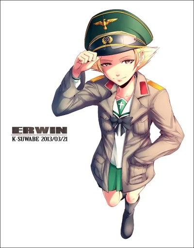 BlackReven - #randomanimeshit #girlsundpanzer #erwin #ksuwabe