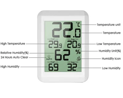 konto_zielonki - Termometr wewnętrzny z pomiarem wilgotności za 5.50$ z kuponem JNDLN...