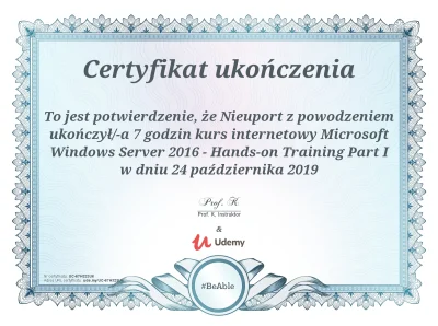 konik_polanowy - Microsoft Windows Server 2016 - Hands-on Training Part I 

Z kursa...
