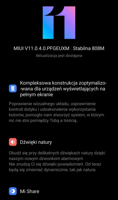 B.....4 - Wreszcie jest aktualizacja #miui11 dla #redminote7 
#xiaomi #miui