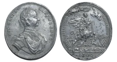 wariag - Medal za zwycięstwo w bitwie pod Kaliszem 15 X 1708. Ale skąd data 1706? Hmm...