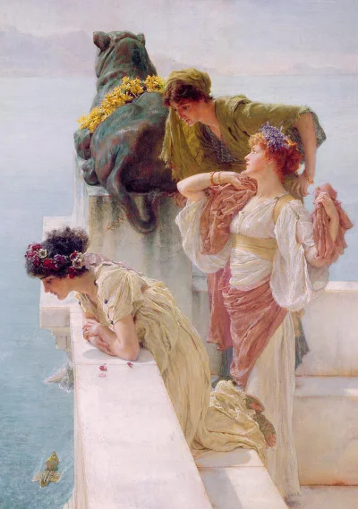 H.....s - Sir Lawrence Alma Tadema, Coign of Vantage, 1895