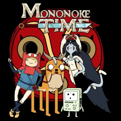 k.....b - Mój ulubiony mashup Adventure Time i Princess Mononoke

#mashup #adventur...