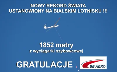 QBA__ - O prze goście:
 Gratulacje dla całej załogi BB AERO za ustanowienie nowego RE...