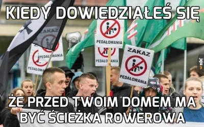 tomosano - @ModelCocomo: Nie widziałem nigdzie plakatów "zakaz dla hetero i rodziny";...