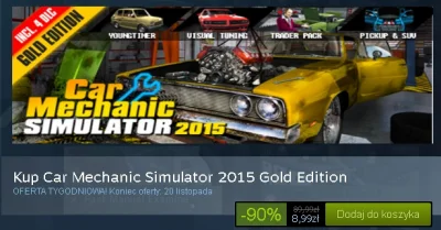 borysszyc - #carmechanicsimulator 2015 Gold Edition na steamie za 8.99zł (przecena -9...