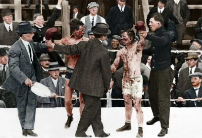 N.....h - Dick Hyland vs Ray Campbell.
#fotohistoria #1913 #boks