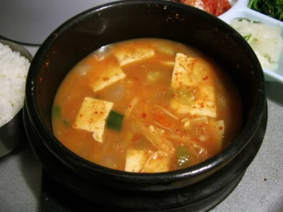 rales - @gangag doenjang jjigae (koreańska zupa z ostrej papryki i owoców morza)