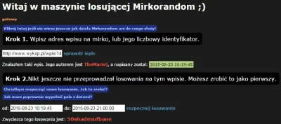 T.....j - Zwycięzcą jest 50shadesofbane, gratuluję ( ͡º ͜ʖ͡º).