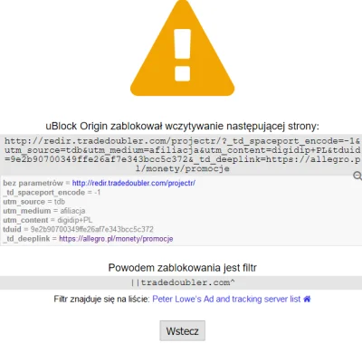 prawdziwek - Da się ustawić ublocka żeby przepuszczał linki trackingowe ale tylko wyw...