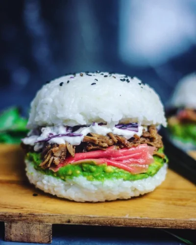 kroplawmorzupotrzeb - sushi - burger (｡◕‿‿◕｡) #foodporn