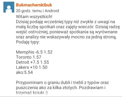 Bukmacherskibuk - Witam wszystkich!
Wczorajsza noc (13) wzorowa! Weszlo ako o kursie...