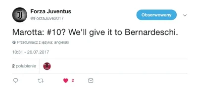 realbs - Bernardeschi w Juventusie zagra z numerem 10. Oficjalnie.

#juventus #tran...