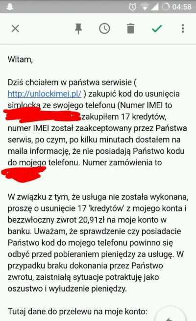 IreuN - Mirki, dobrze to napisałem? Co robić jak to zleją? Płacone blikiem, więc char...