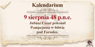 ksiegarnia_napoleon - #Farsalos #pompejusz #juliuszcezar #rzym #kalendarium