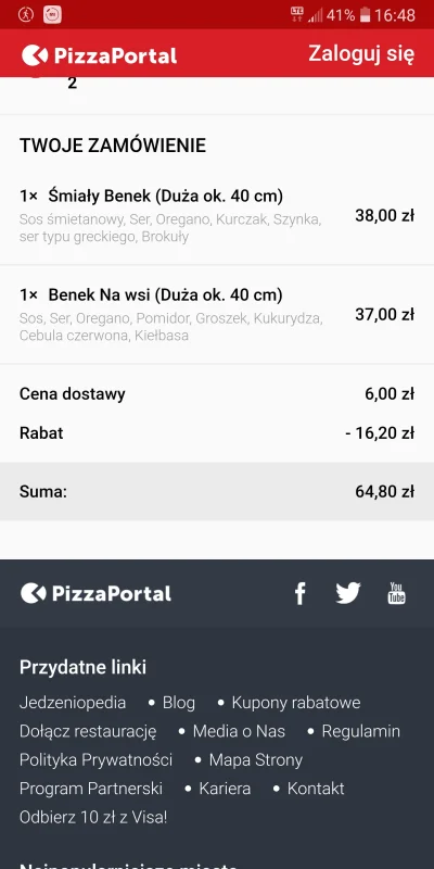 Riannon - @PizzaPortal dziękuję pan pizza portal za opiekę nad moim grubym brzuszkiem...