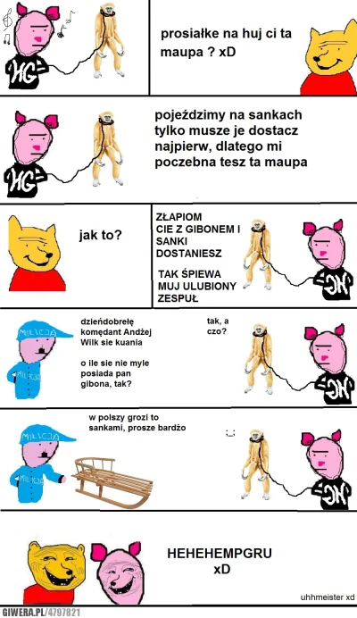 Pako_Cebulako - @ImMowingTheAirRandy: złapiom cie z gibonem i sanki dostaniesz