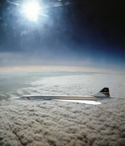 s.....w - Jedyne zdjęcie samolotu Concorde lecącego z prędkością Mach 2. Wykonane nad...