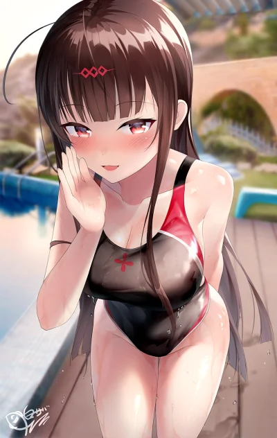 bakayarou - #randomanimeshit #girlsfrontline #dsr50 #swimsuit #animeart #pixiv #anime