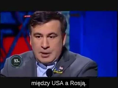 c.....e - Były prezydent Gruzji, ścigany listem gończym Saakaszwili w jednym z „talk-...