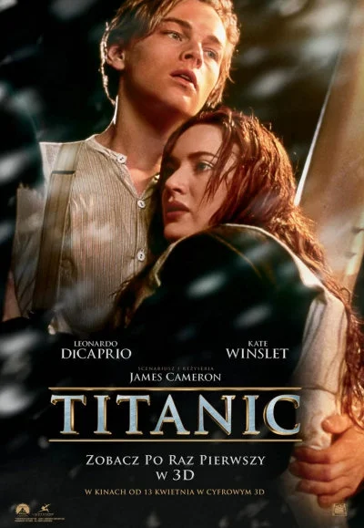 k.....8 - Dzień 24: Film z lat 90.
Titanic - 1997
moja ocena: 7/10

#100filmowk8m...