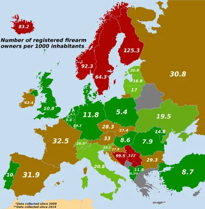 gaz24wolga - Mirki, popełniłem mapę (⌐ ͡■ ͜ʖ ͡■) #bron #bronpalna #statystyka #ciekaw...