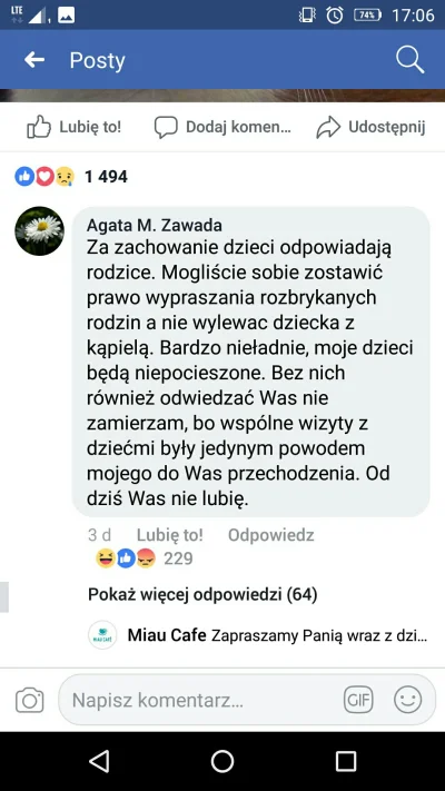 k.....i - Reakcja madki na nowy regulamin kociej kawiarni, do której od teraz wstęp b...