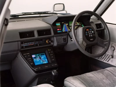 Pierdyliard - Tak według Nissana miało wyglądać wnętrze samochodu przyszłości. (1983)...