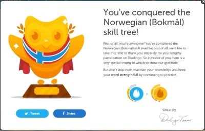 jawor44 - Właśnie skończyłem drzewko #norweskiduolingo. I co teras? 
PS wilk ciągle ...