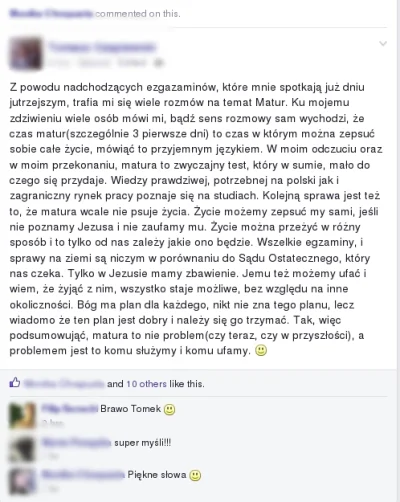 msichal - O kurde, co znajomy podrzucił na kanał to ja nie...

#matura #bekazkatoliko...